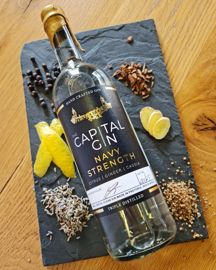 The Capital Gin Navy Strength close up