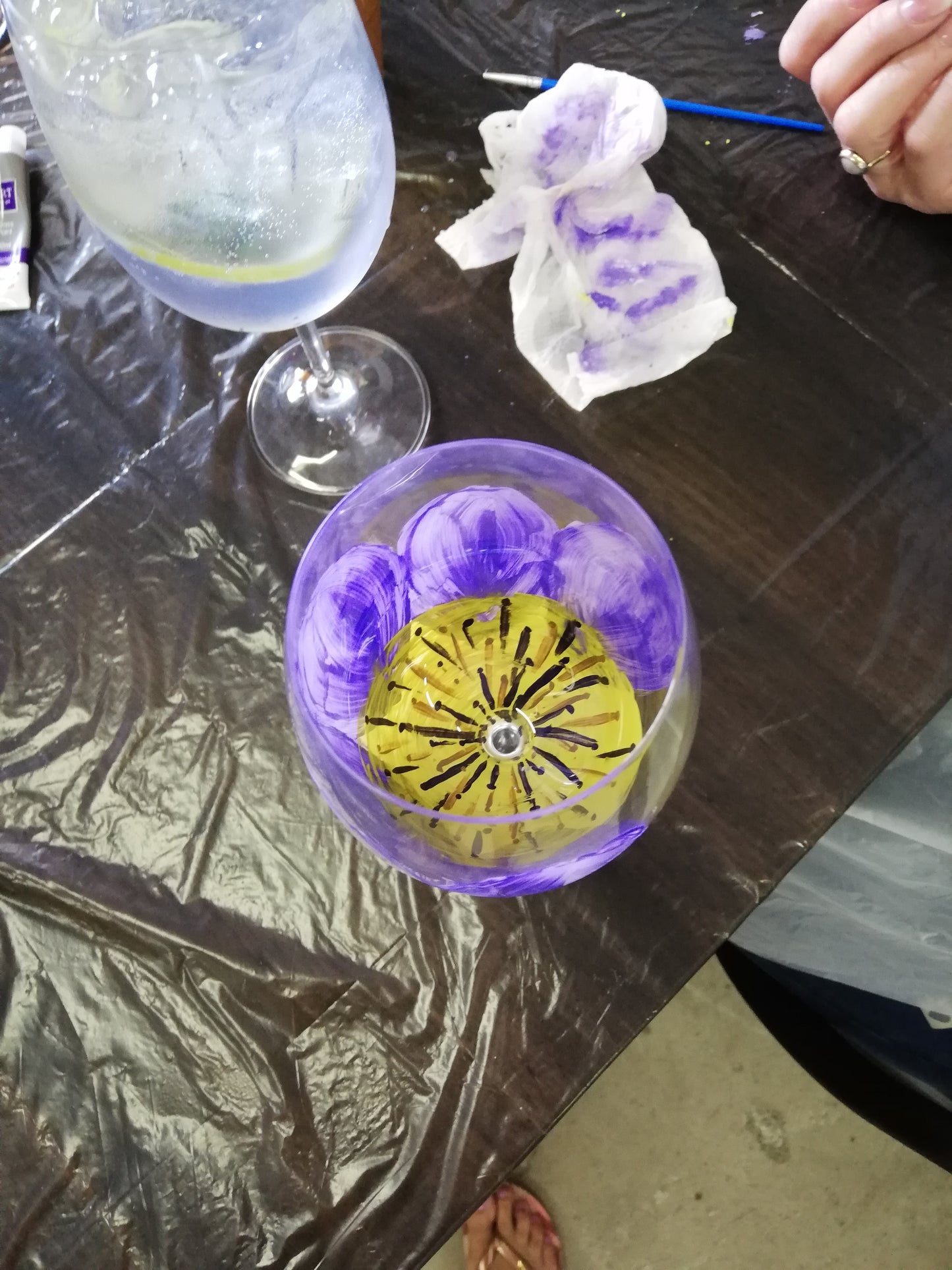 Crystal Glass Painting